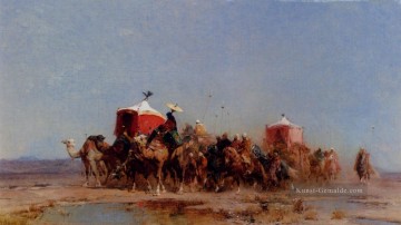 heiligen paulus antonius wüste Ölbilder verkaufen - Caravan in der Wüste Alberto Pasini